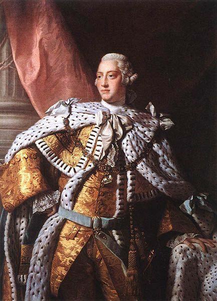 Allan Ramsay Portrait of George III, circa 1762.